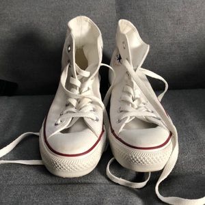 twhite converse allstar high tops
